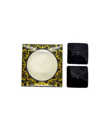 Nipple Métal noir Cache tétons carré - 202400105